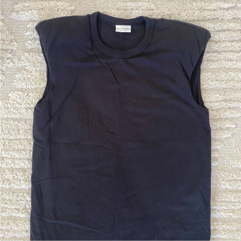 Dries Van Noten Shoulder Padded Dress Sz XS